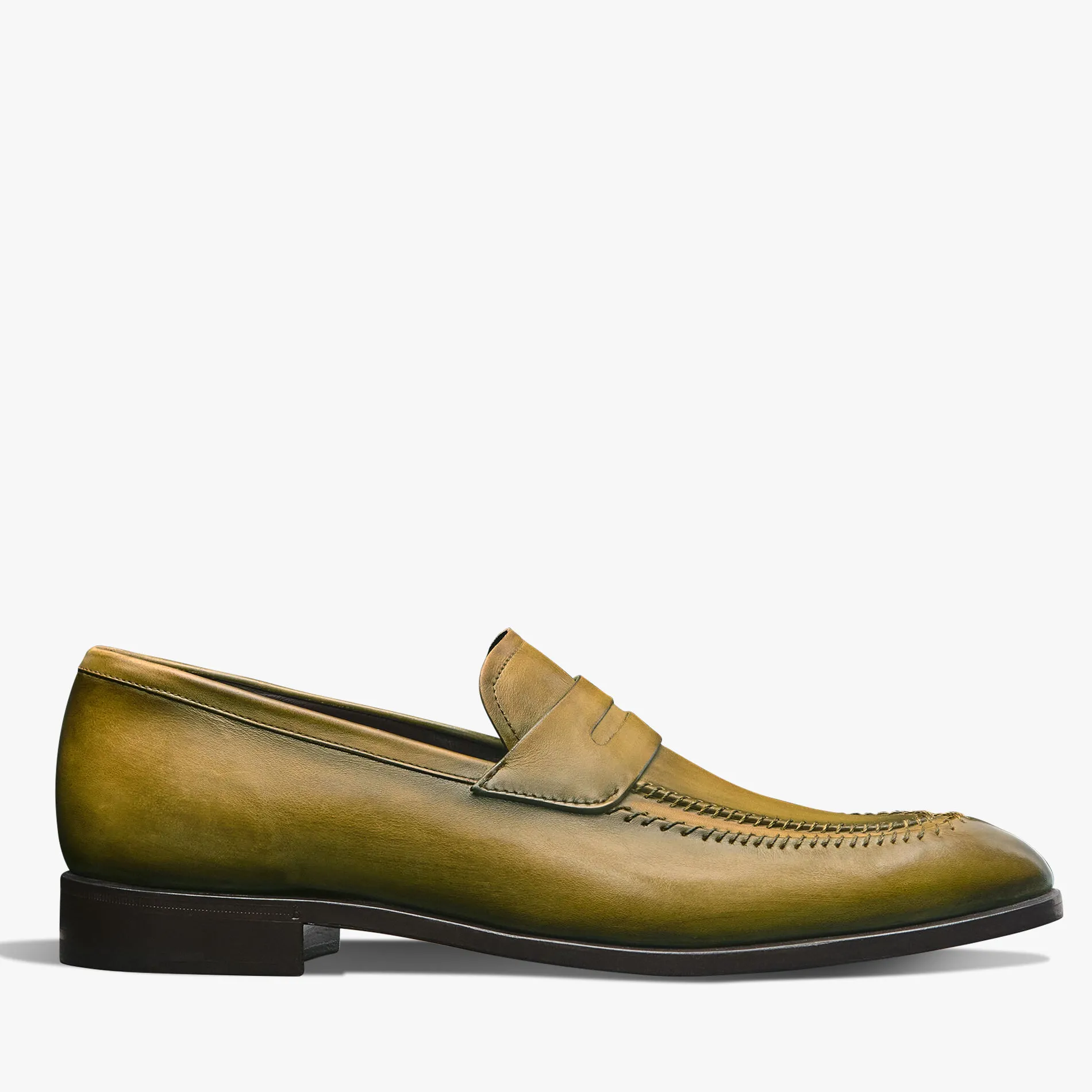 Berluti Mocassin Rapi&eacute;c&eacute;-Repris&eacute; en cuir | Mocassins & Boucles
