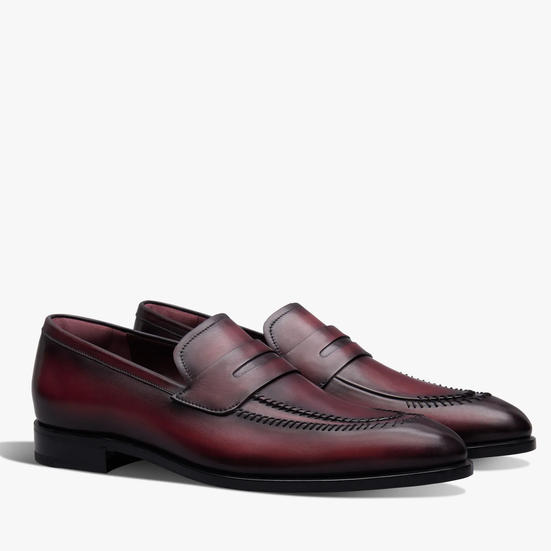 Berluti Mocassin Rapi&eacute;c&eacute;-Repris&eacute; en cuir | Mocassins & Boucles