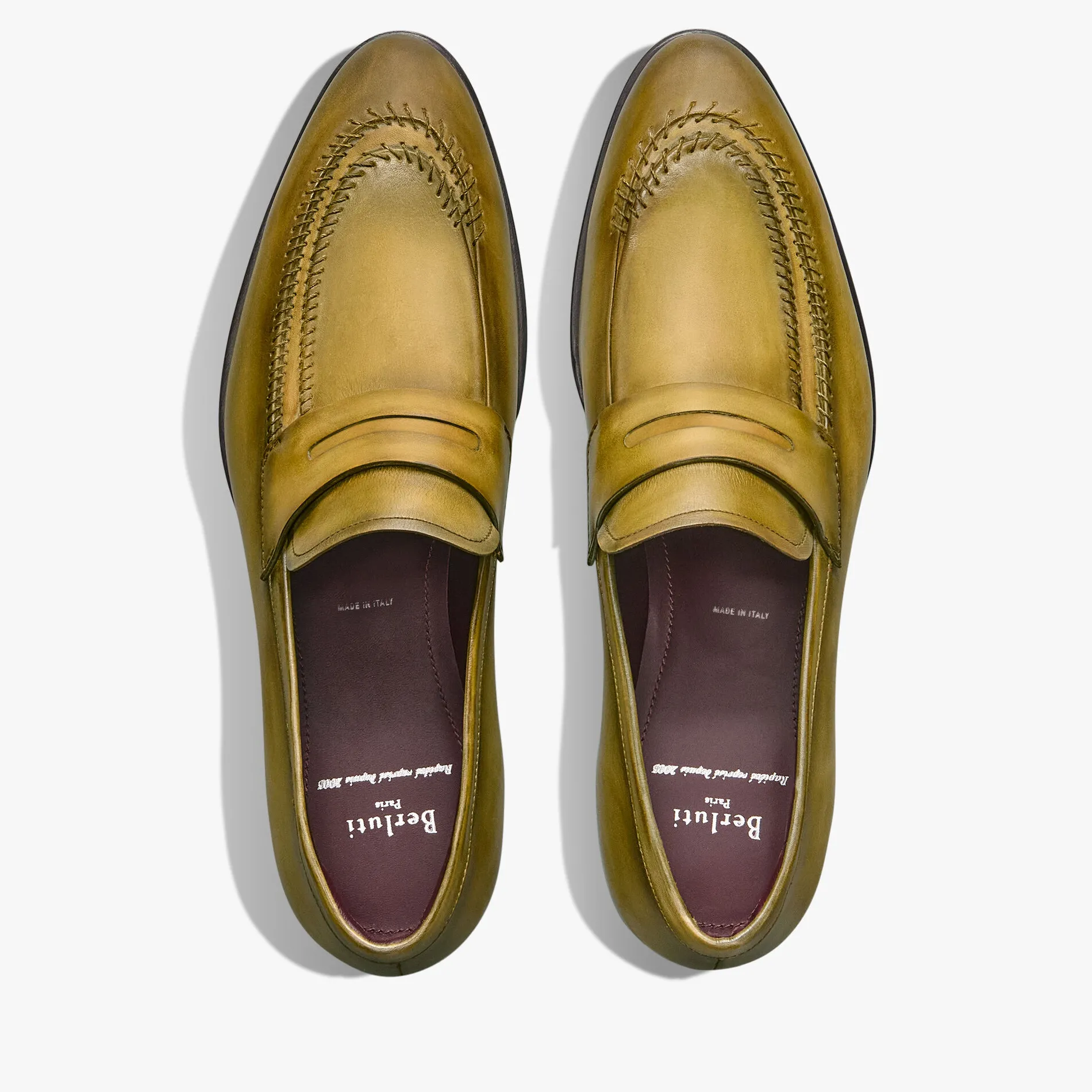 Berluti Mocassin Rapi&eacute;c&eacute;-Repris&eacute; en cuir | Mocassins & Boucles