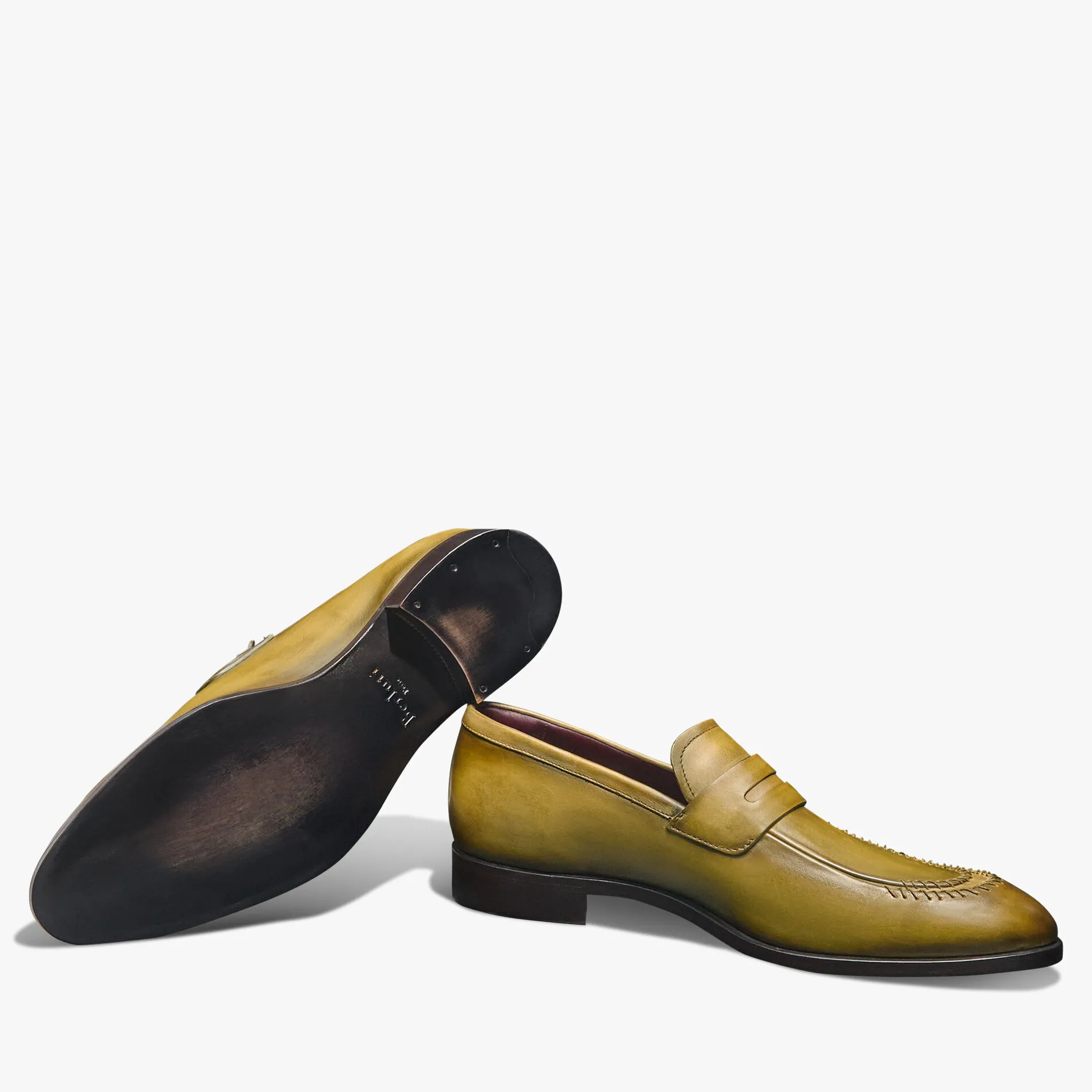 Berluti Mocassin Rapi&eacute;c&eacute;-Repris&eacute; en cuir | Mocassins & Boucles