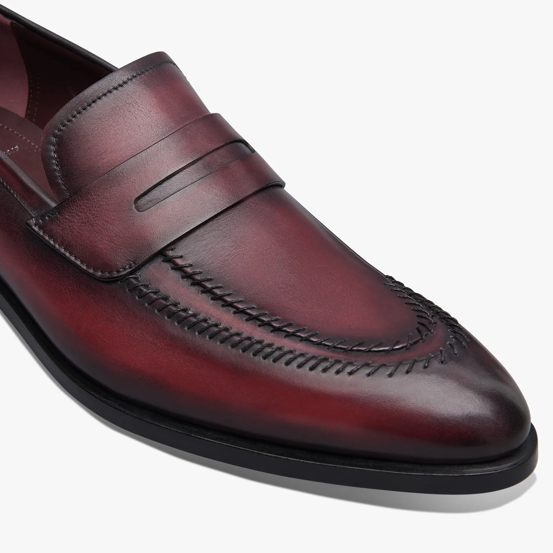 Berluti Mocassin Rapi&eacute;c&eacute;-Repris&eacute; en cuir | Mocassins & Boucles