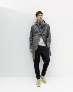 Berluti Parka Longue Et Pliable En Nylon Scritto | Manteaux & Blousons
