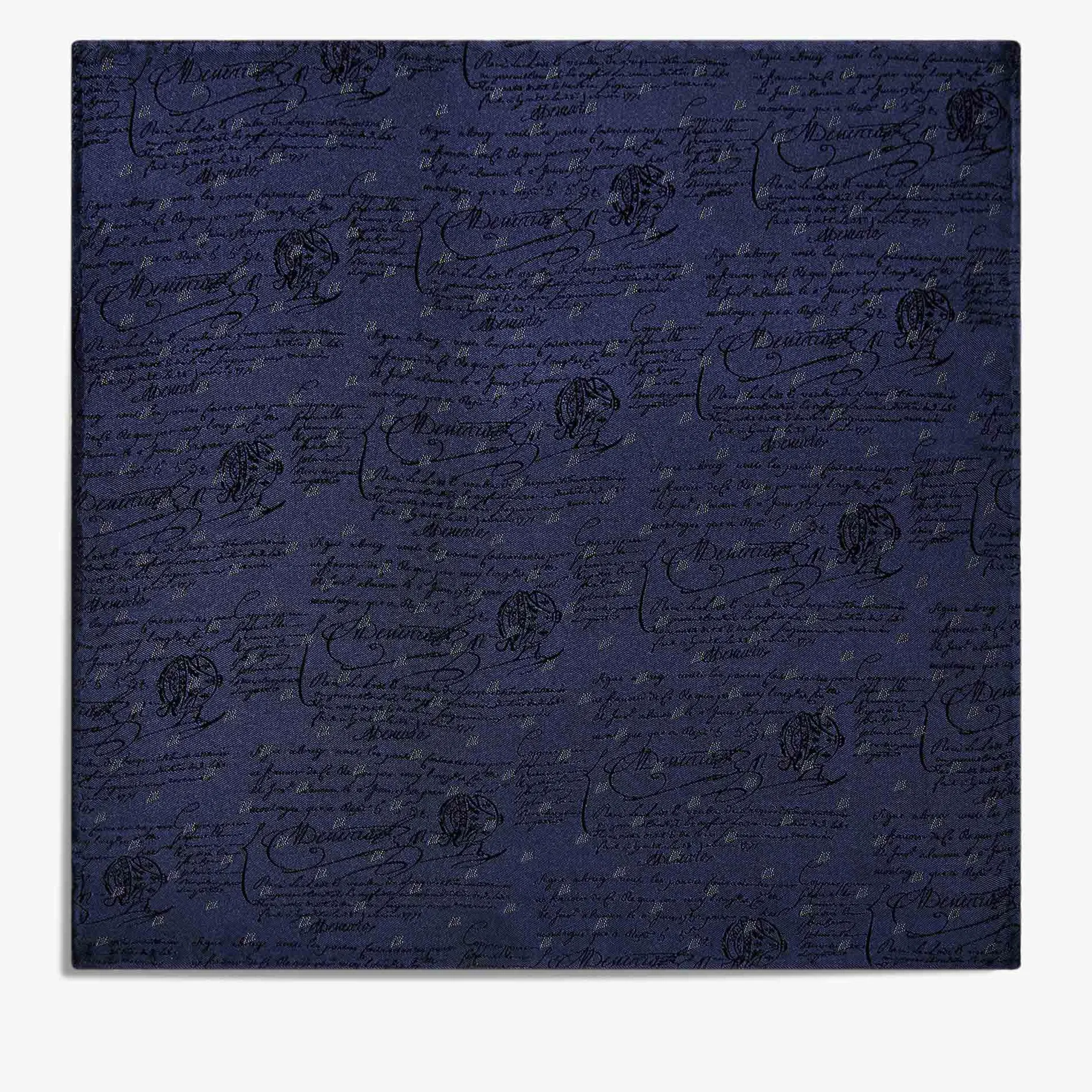 Berluti Pochette À Micro-Motifs Sur Fond Scritto | Cravates & Pochettes