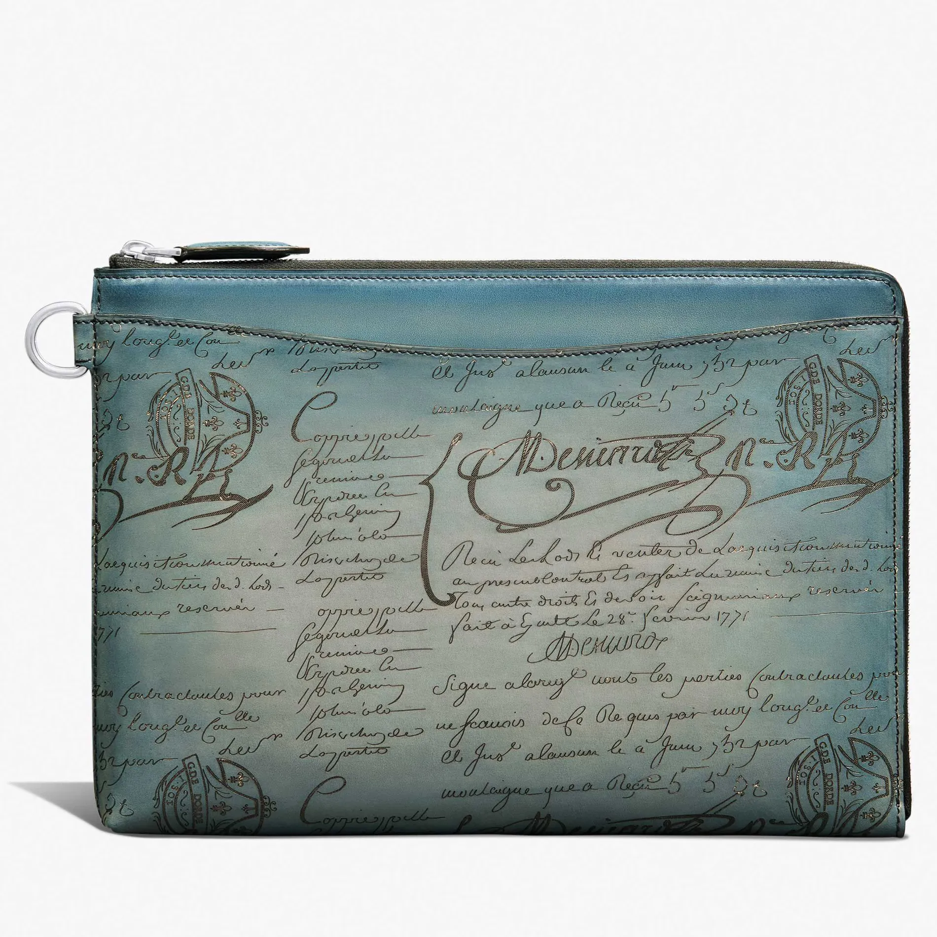Berluti Pochette Nino GM En Cuir Scritto Swipe | Pochettes