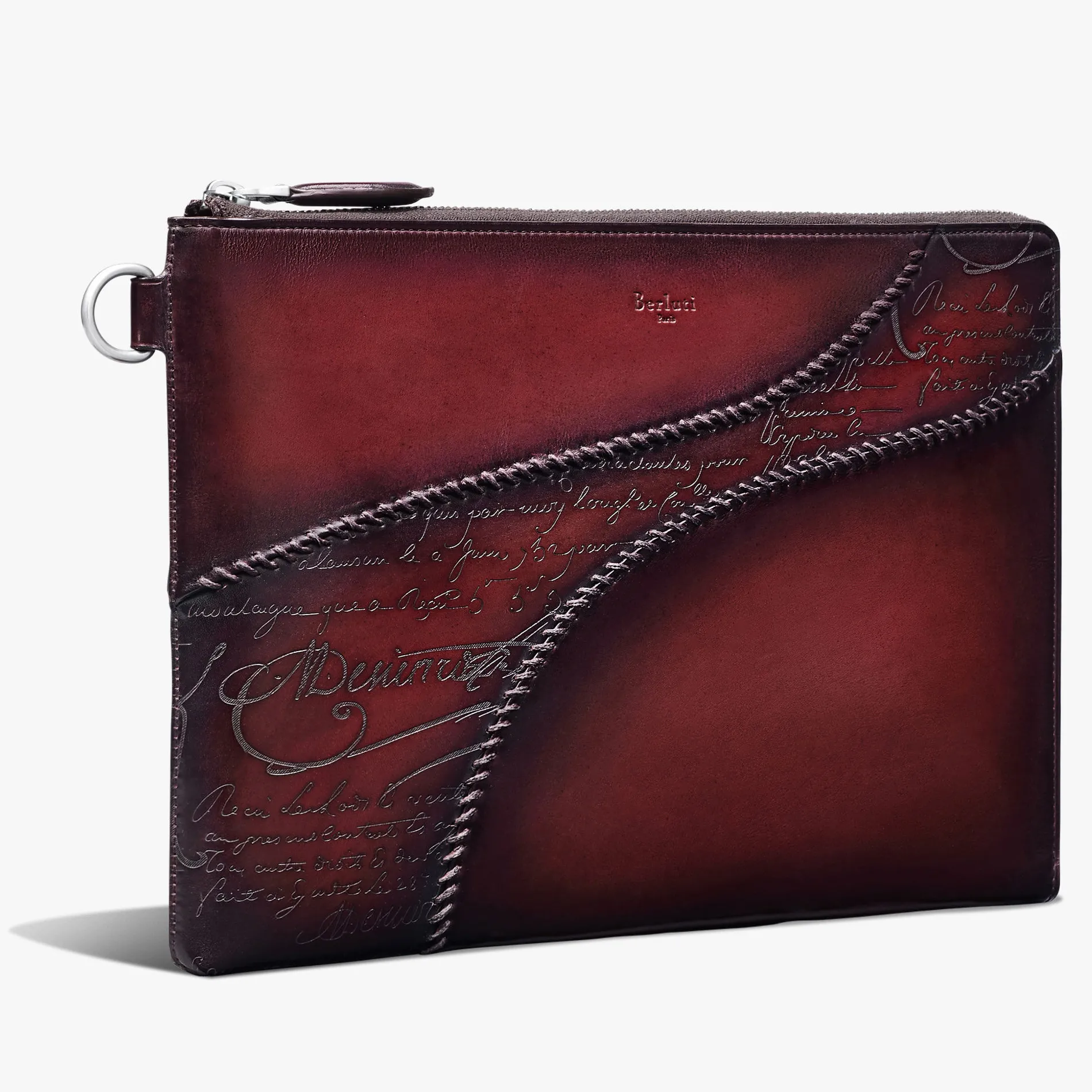 Berluti Pochette Nino GM En Cuir Scritto | Pochettes