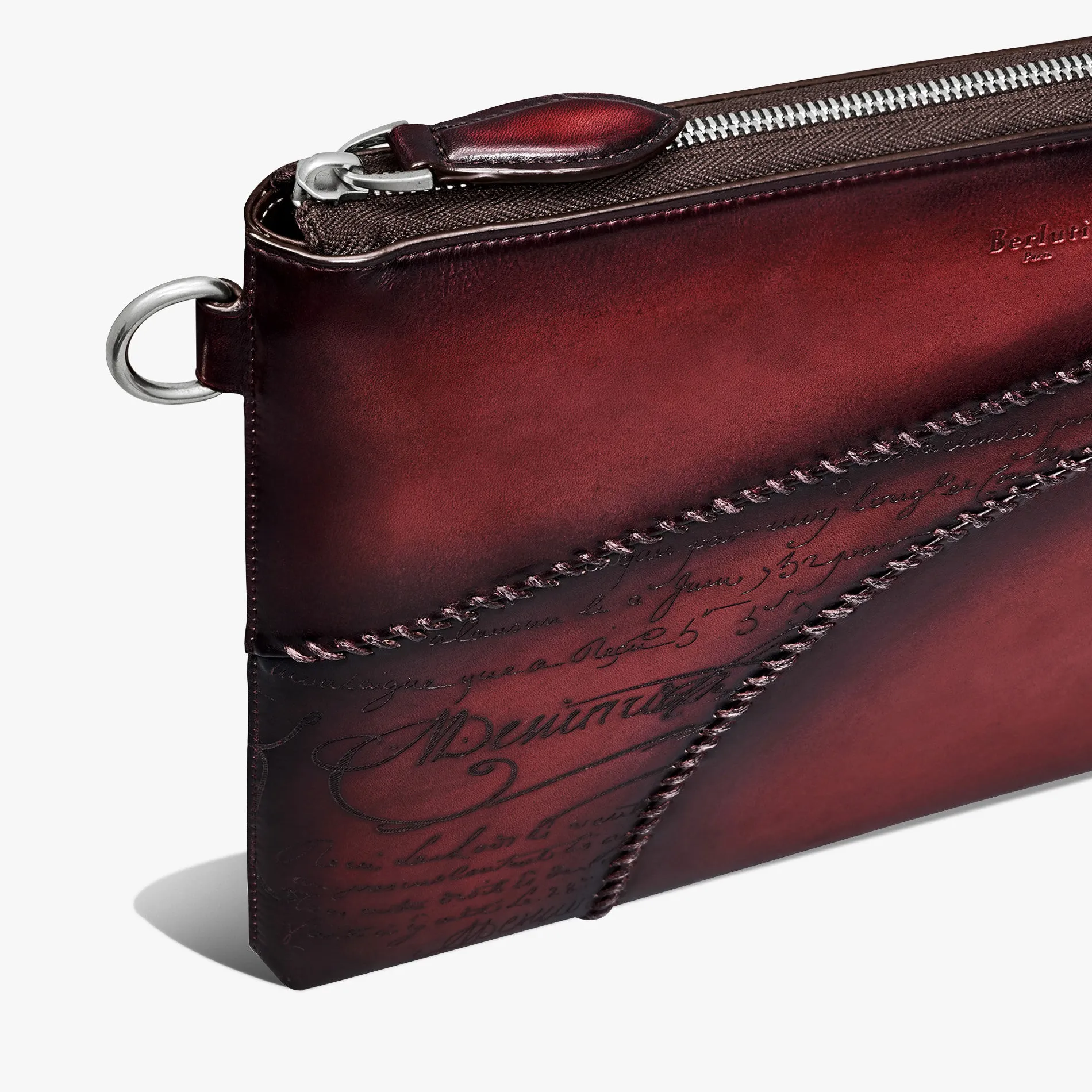 Berluti Pochette Nino GM En Cuir Scritto | Pochettes