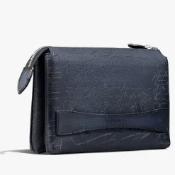 Berluti Pochette Tersio En Cuir Scritto | Pochettes