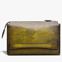 Berluti Pochette Zipp&eacute;e Tersio En Cuir Scritto | Pochettes | Portefeuilles