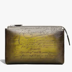 Berluti Pochette Zipp&eacute;e Tersio En Cuir Scritto | Pochettes | Portefeuilles