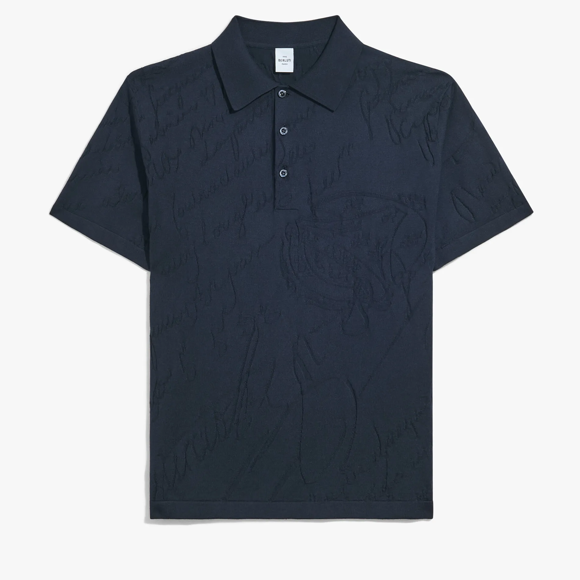 Berluti Polo avec Jacquard Scritto Diagonal | Polos & T-shirts