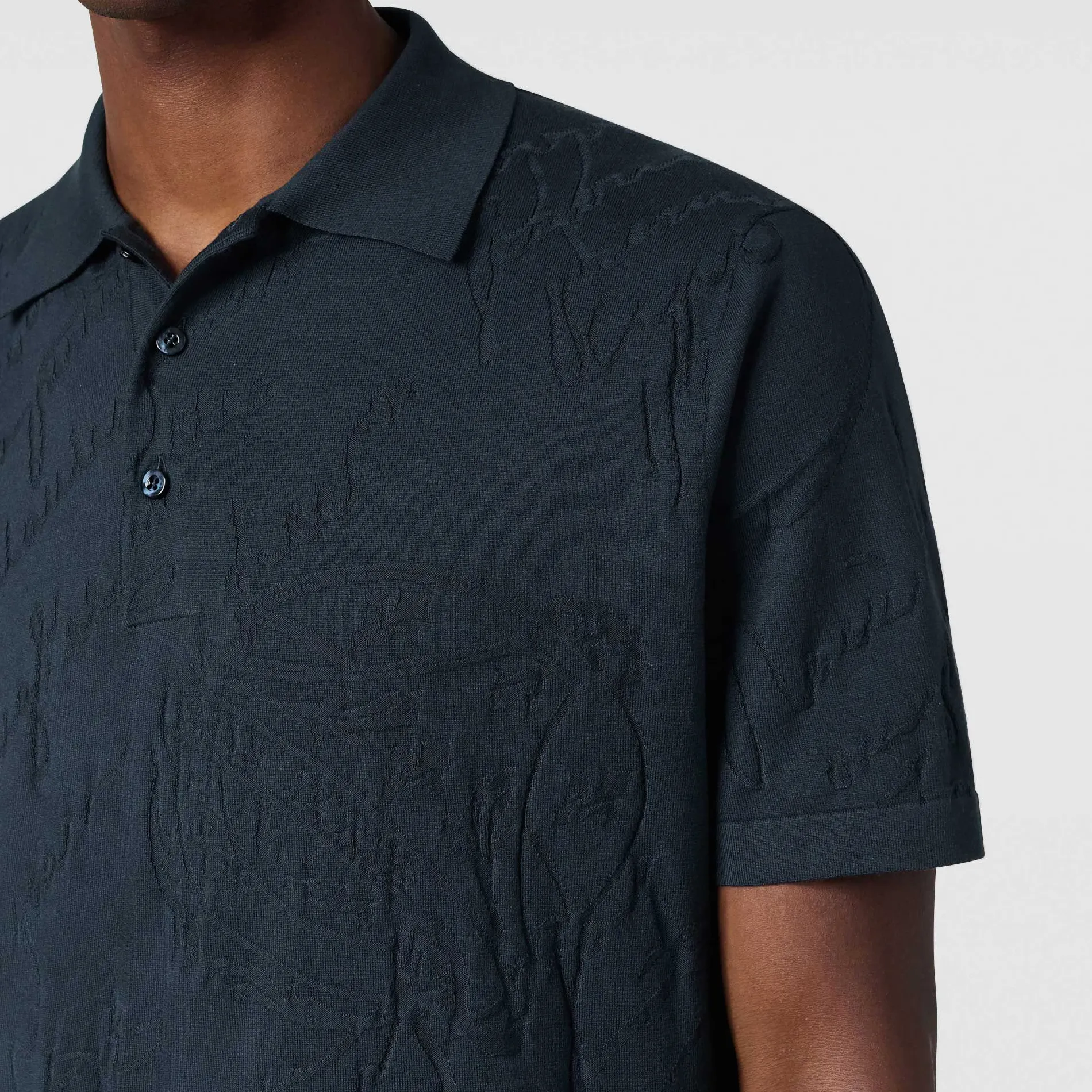 Berluti Polo avec Jacquard Scritto Diagonal | Polos & T-shirts