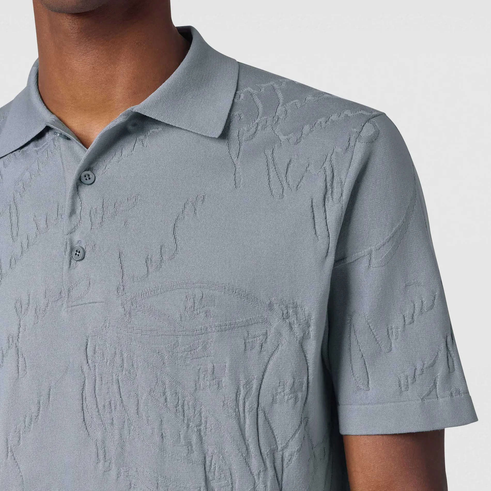 Berluti Polo avec Jacquard Scritto Diagonal | Polos & T-shirts