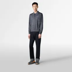 Berluti Polo L&eacute;ger avec Jacquard Scritto | Polos & T-shirts