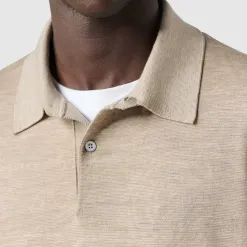 Berluti Polo Manches Longues L&eacute;ger En Laine Avec Jacquard Scritto | Polos & T-shirts