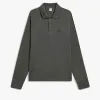 Berluti Polo Piqu&eacute; &agrave; Manches Longues avec D&eacute;tail en Cuir | Polos & T-shirts