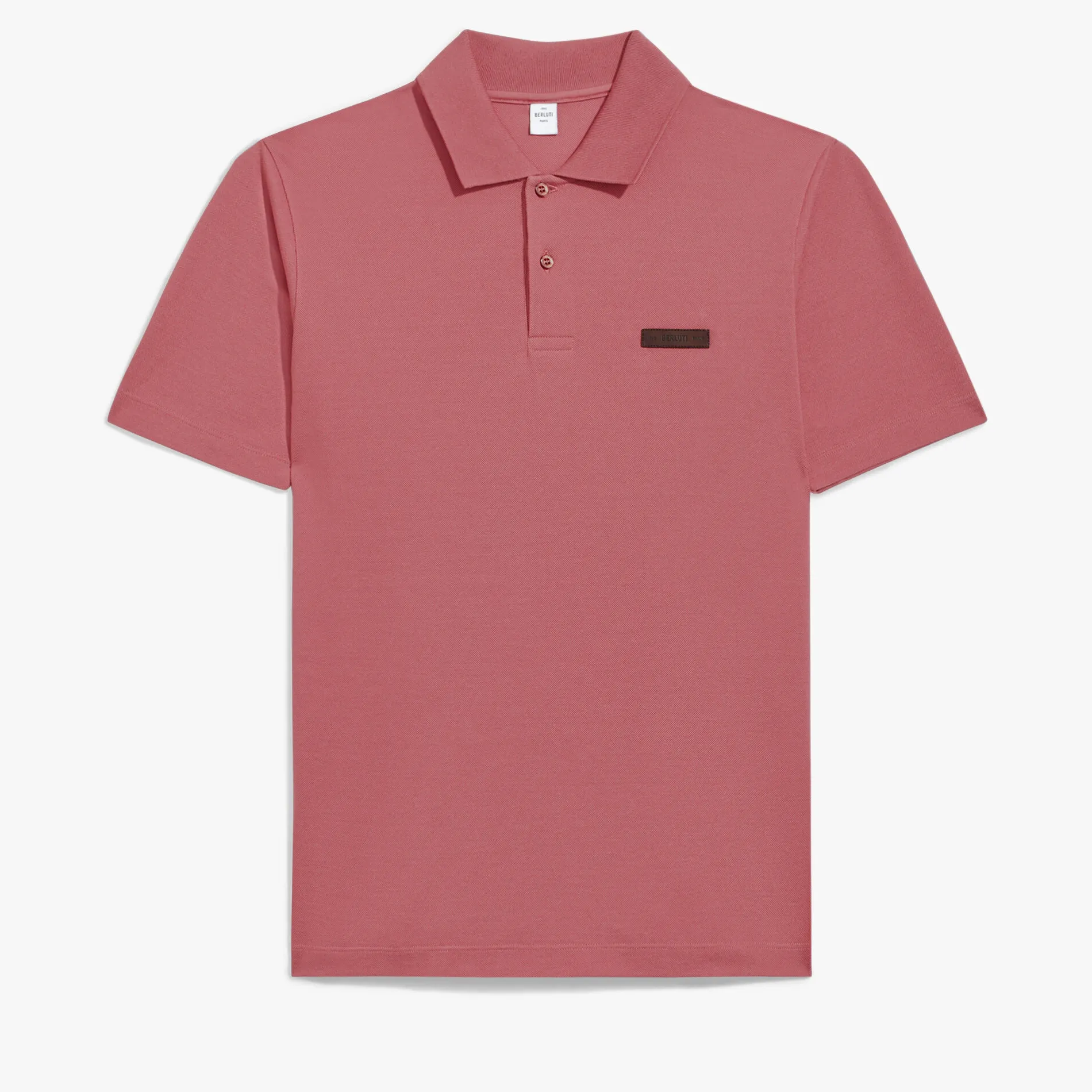 Berluti Polo Piqu&eacute; avec D&eacute;tail en Cuir | Polos & T-shirts