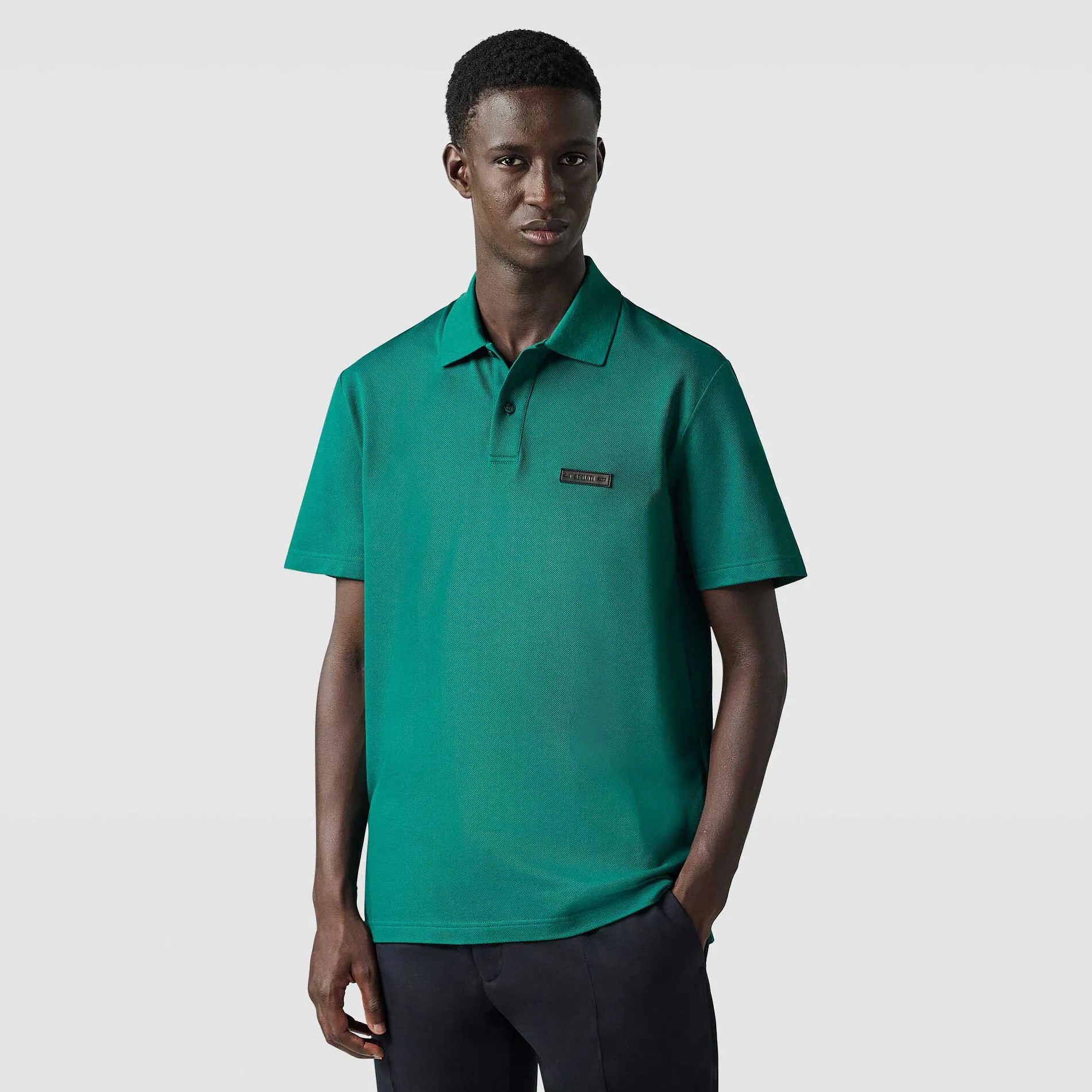Berluti Polo Piqu&eacute; Avec D&eacute;tail En Cuir | Polos & T-shirts