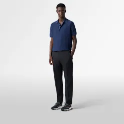 Berluti Polo Piqu&eacute; Scritto En Coton Et Soie | Polos & T-shirts