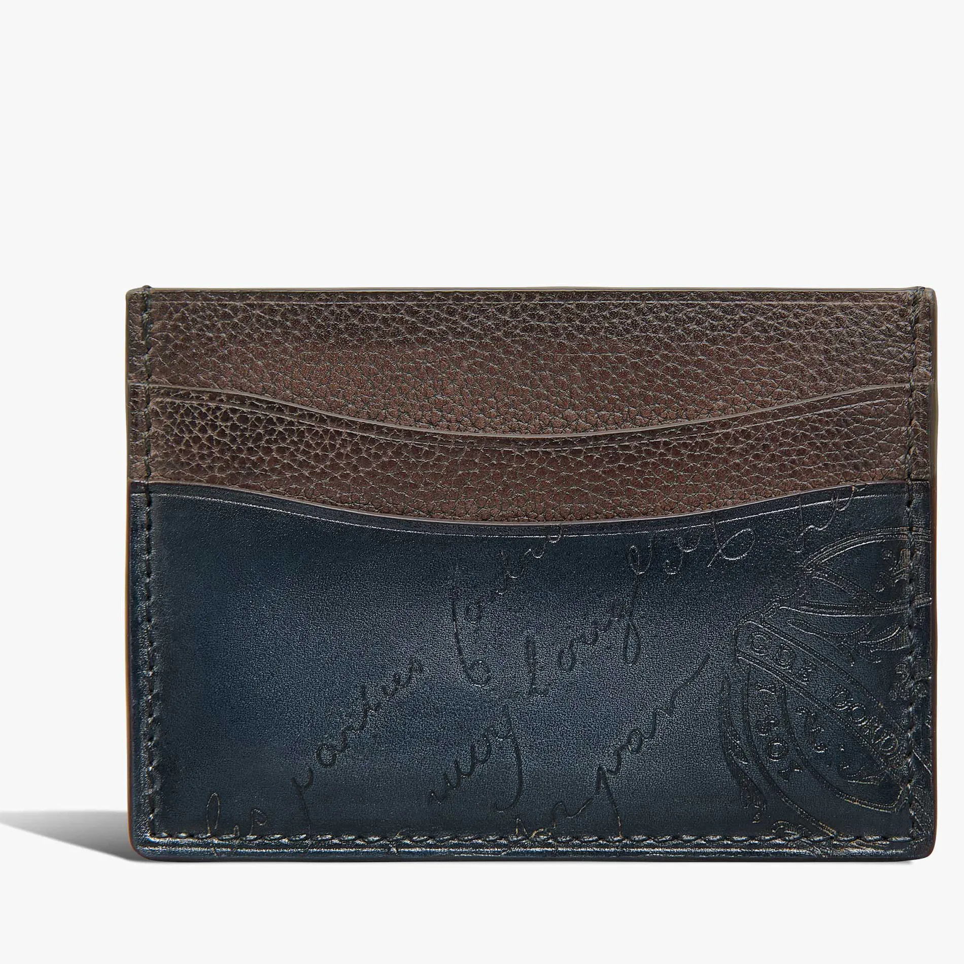 Berluti Porte-Cartes Bambou En Cuir Scritto | Porte-cartes