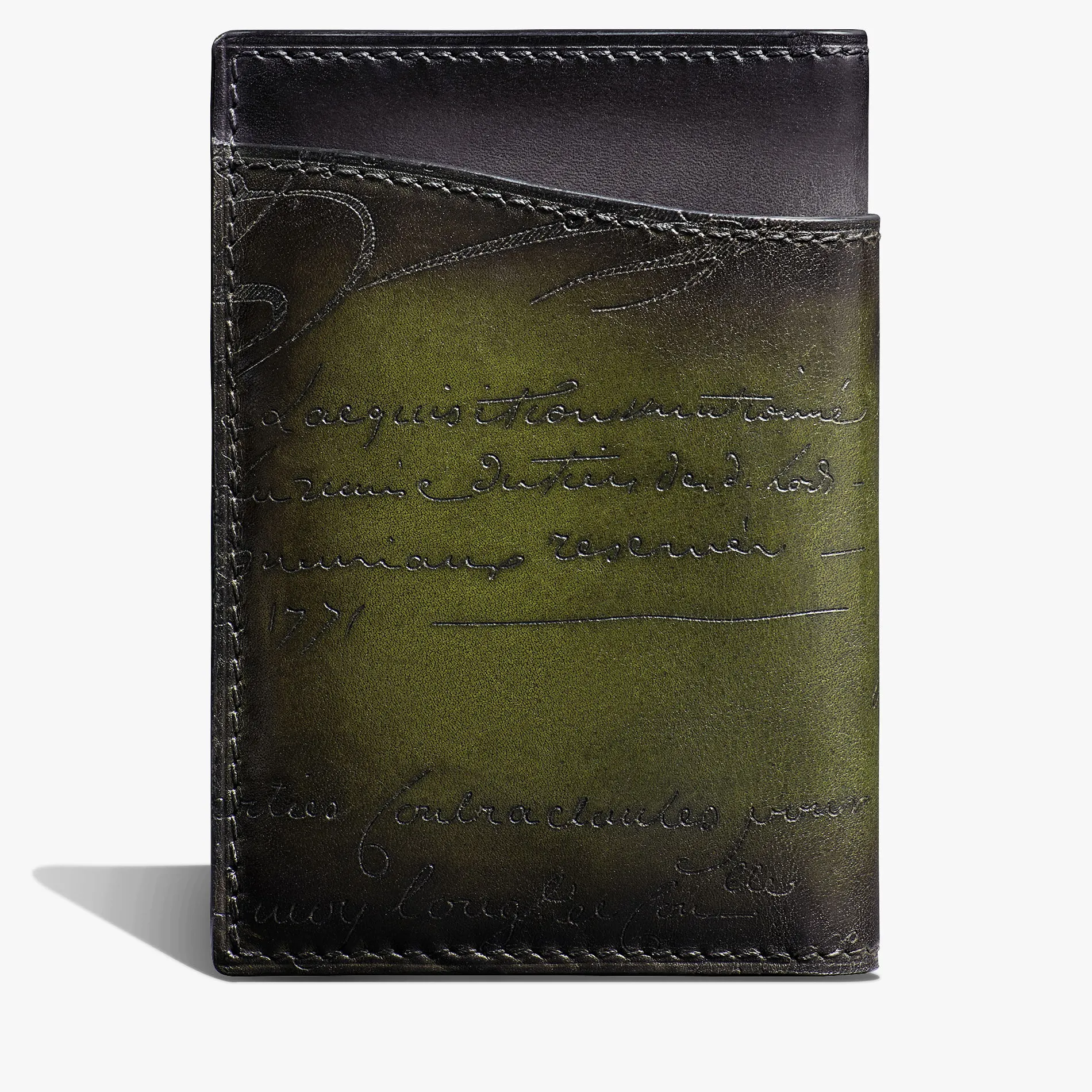 Berluti Porte-Cartes Jagua En Cuir Scritto Swipe | Portefeuilles | Porte-cartes