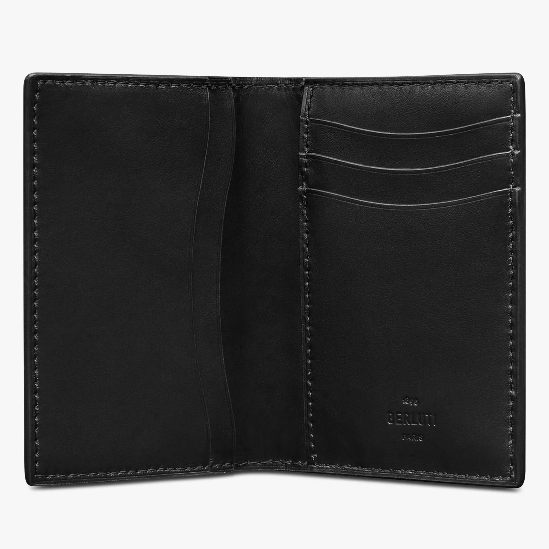 Berluti Porte-Cartes Jagua En Cuir Scritto | Porte-cartes