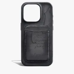 Berluti Porte-cartes Magnétique En Cuir Scritto | Porte-cartes | Housses & Étuis
