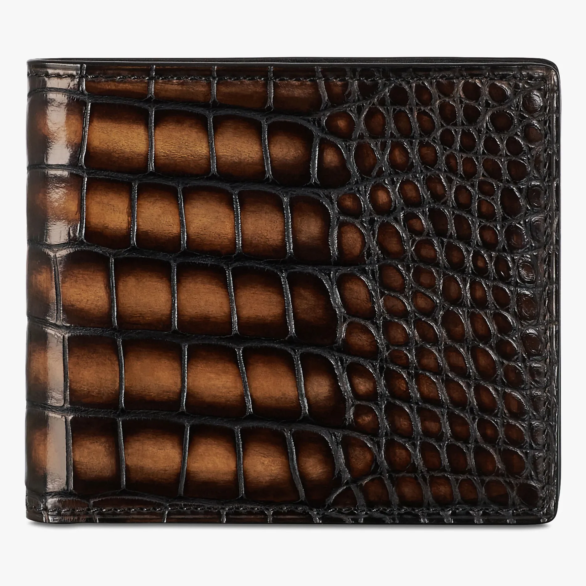 Berluti Portefeuille Compact Makore En Cuir D'Alligator | Portefeuilles
