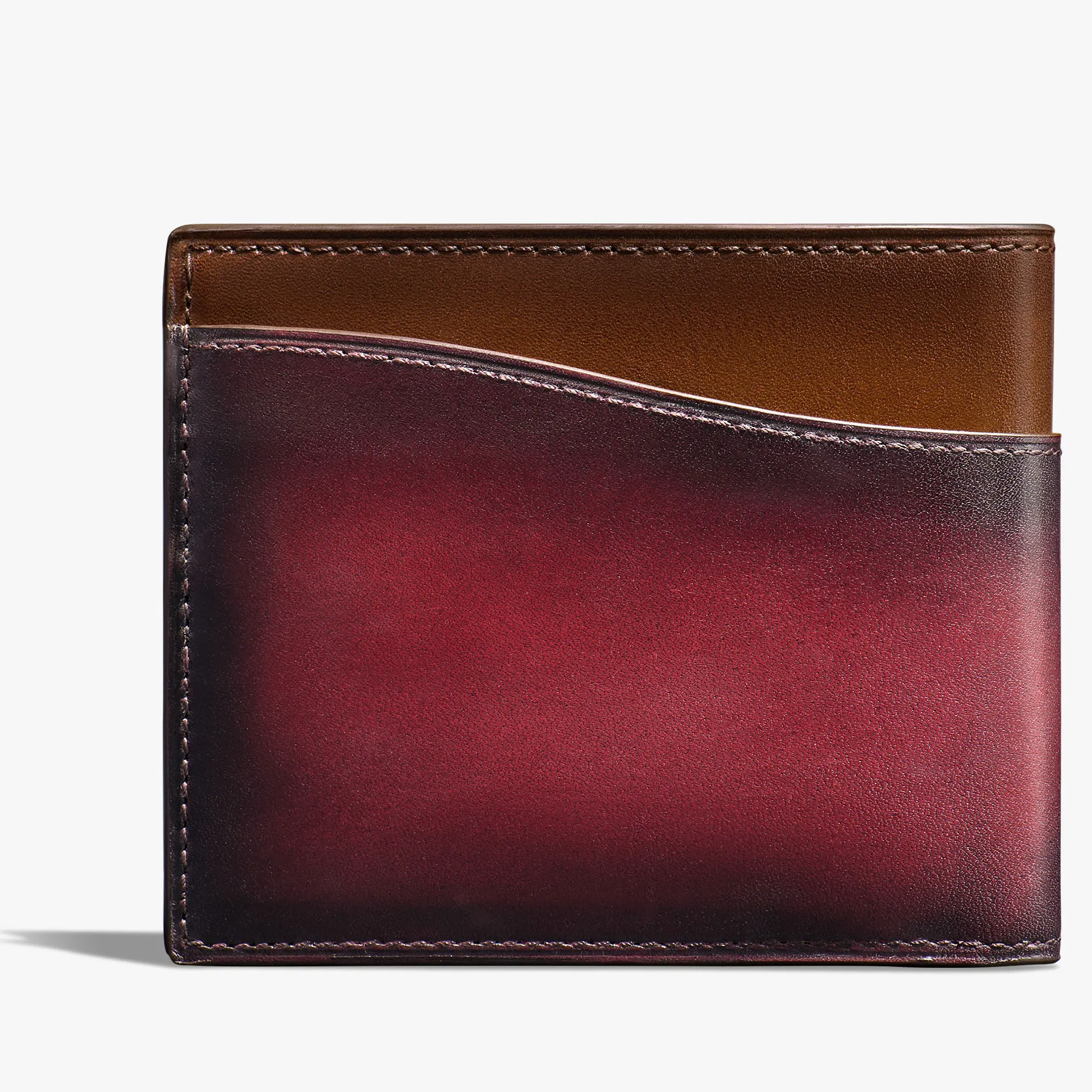 Berluti Portefeuille Compact Makore Slim En Cuir Scritto D&eacute;grad&eacute; | Portefeuilles