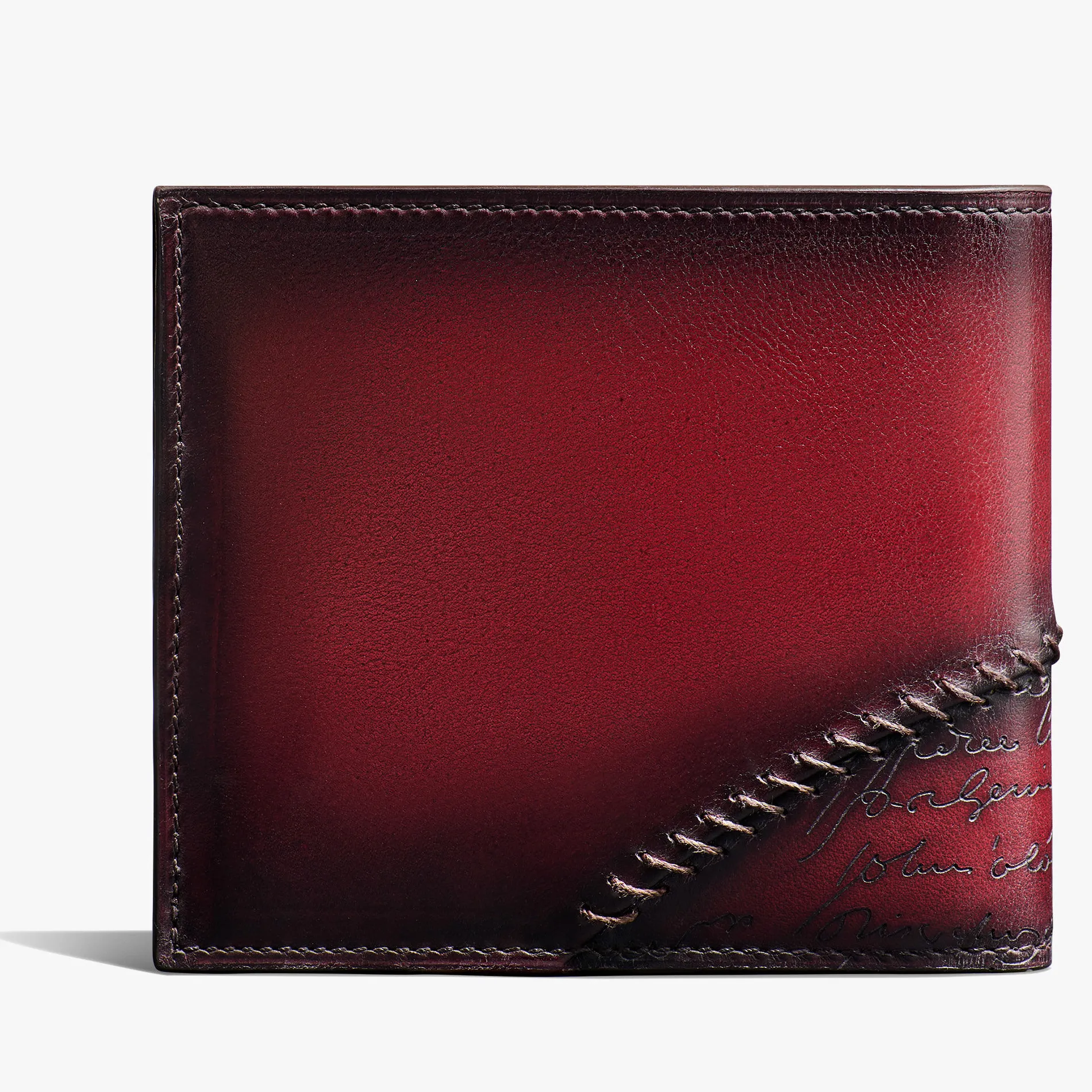 Berluti Portefeuille Compact Makore En Cuir Scritto | Portefeuilles