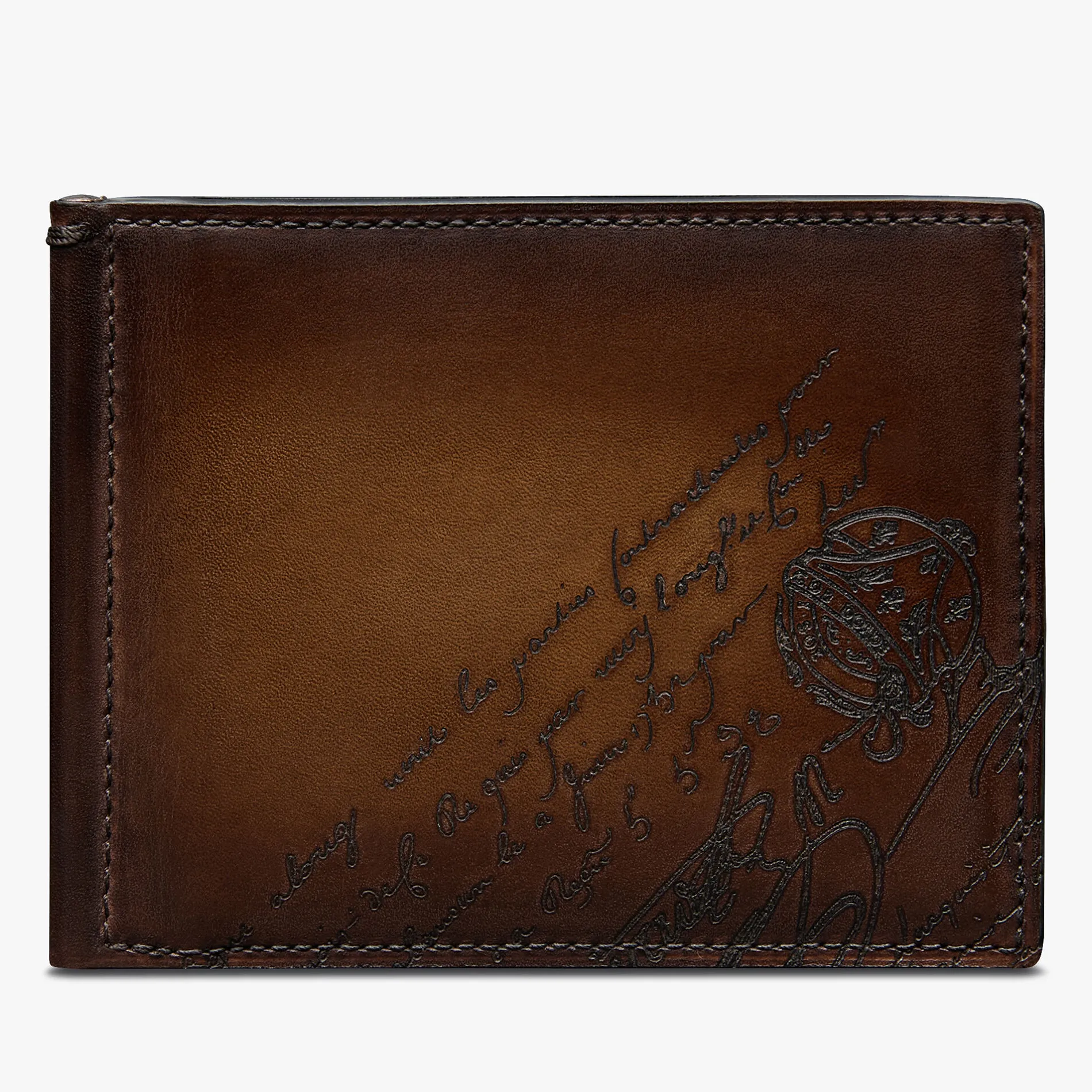 Berluti Portefeuille Figure En Cuir Scritto Swipe | Portefeuilles