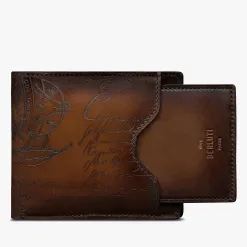 Berluti Portefeuille Makore 2 en 1 En Cuir Scritto | Portefeuilles