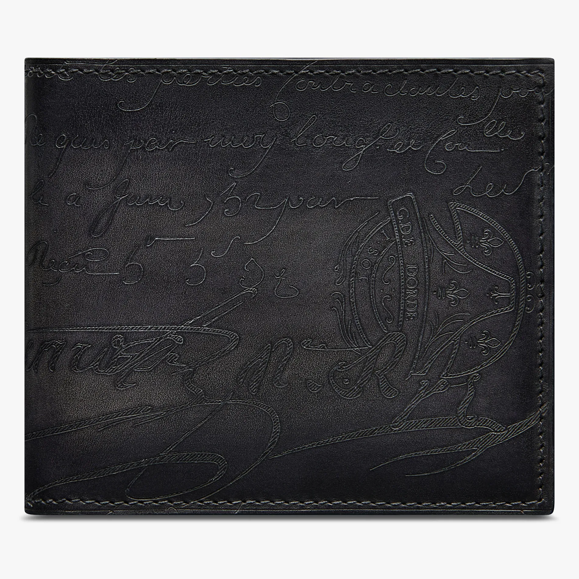 Berluti Portefeuille Makore En Cuir Scritto | Portefeuilles