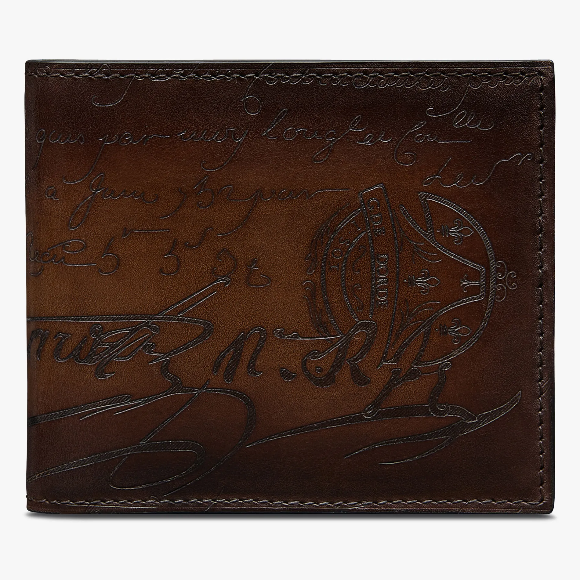 Berluti Portefeuille Makore En Cuir Scritto | Portefeuilles