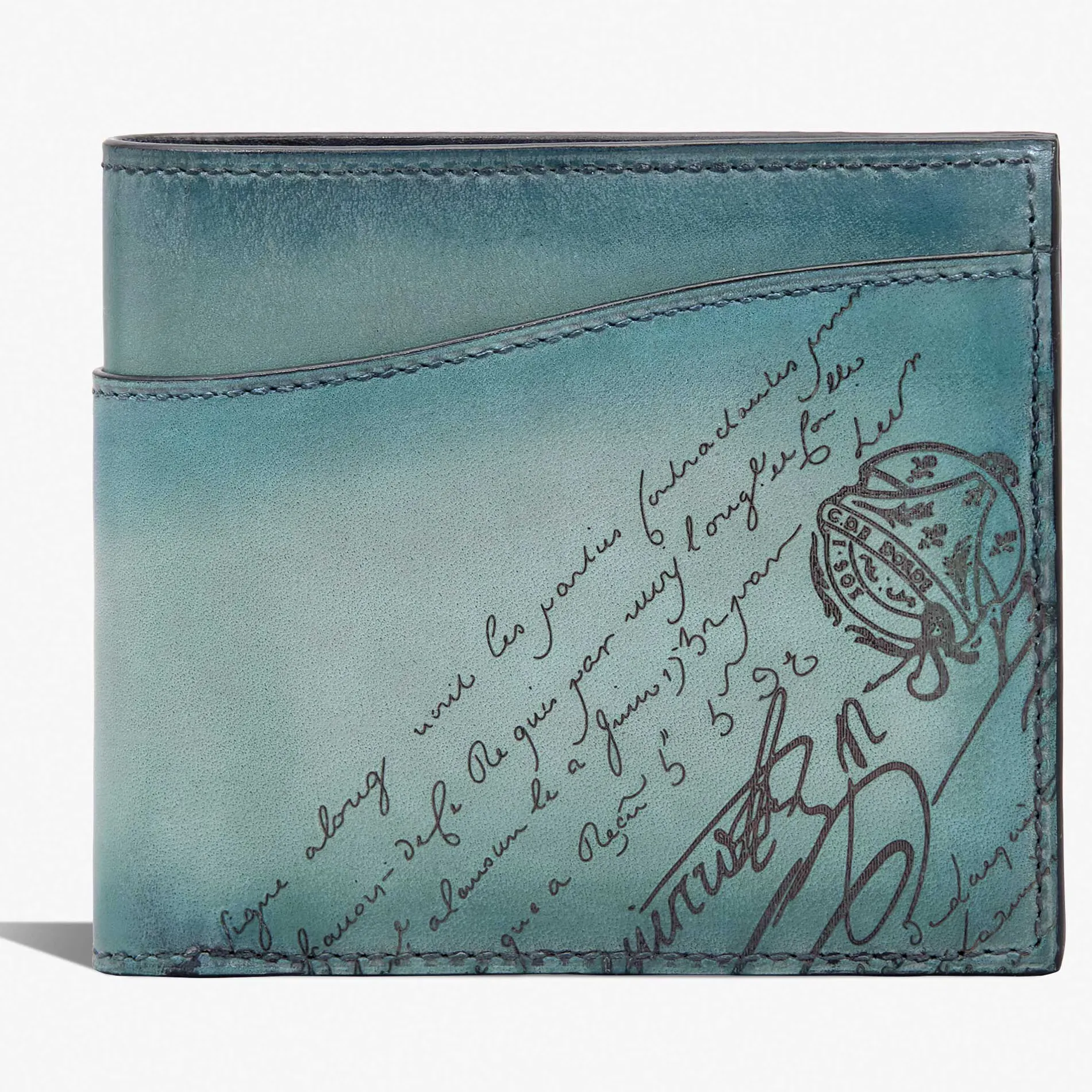 Berluti Portefeuille Makore En Cuir Scritto Swipe | Portefeuilles