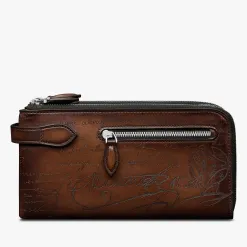Berluti Portefeuille Zipp&eacute; Tout En Un Tiriwa En Cuir | Portefeuilles