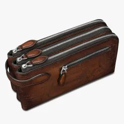 Berluti Portefeuille Zipp&eacute; Tout En Un Tiriwa En Cuir | Portefeuilles
