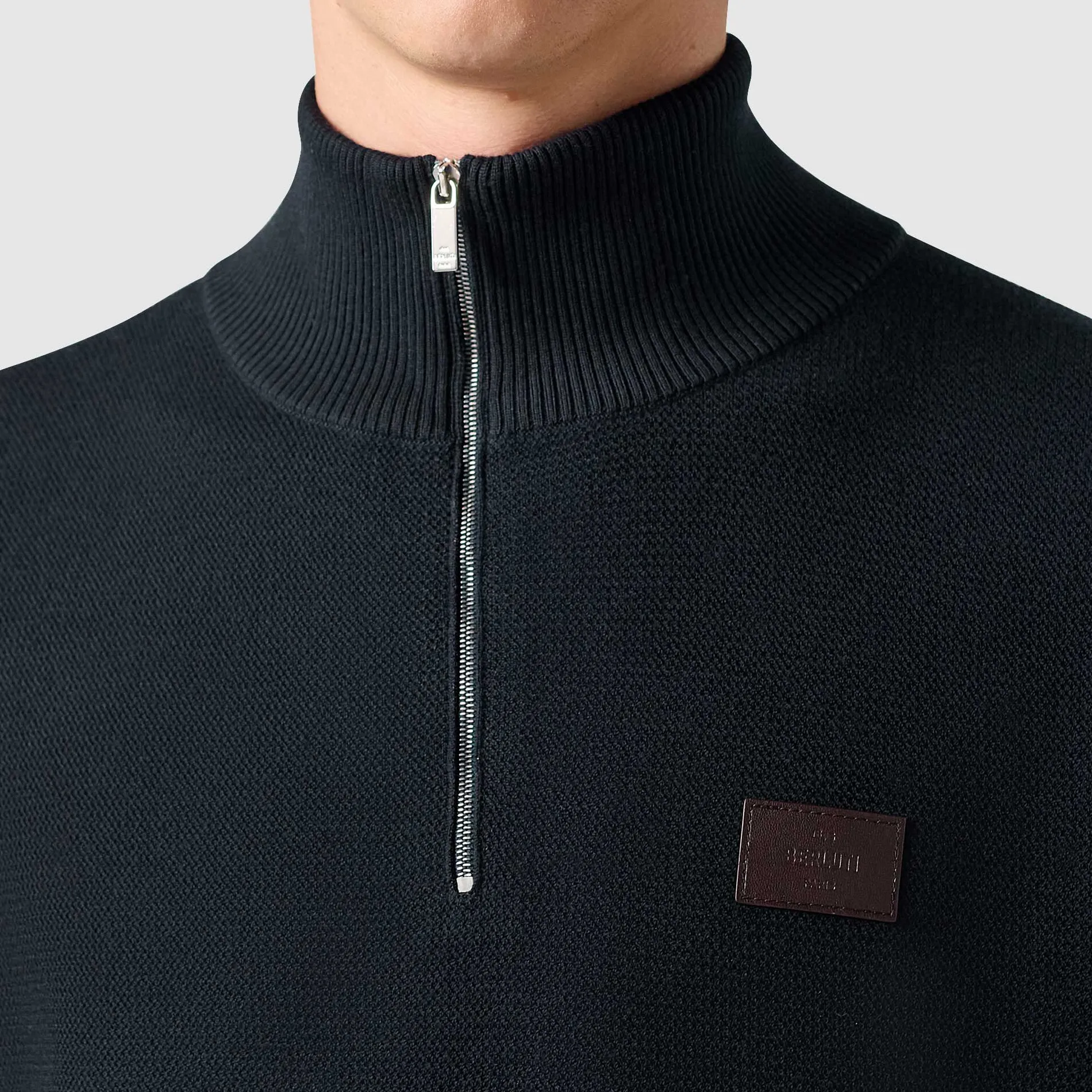 Berluti Pull Avec Col Zipp&eacute; Shadow | Maille & Sweatshirts
