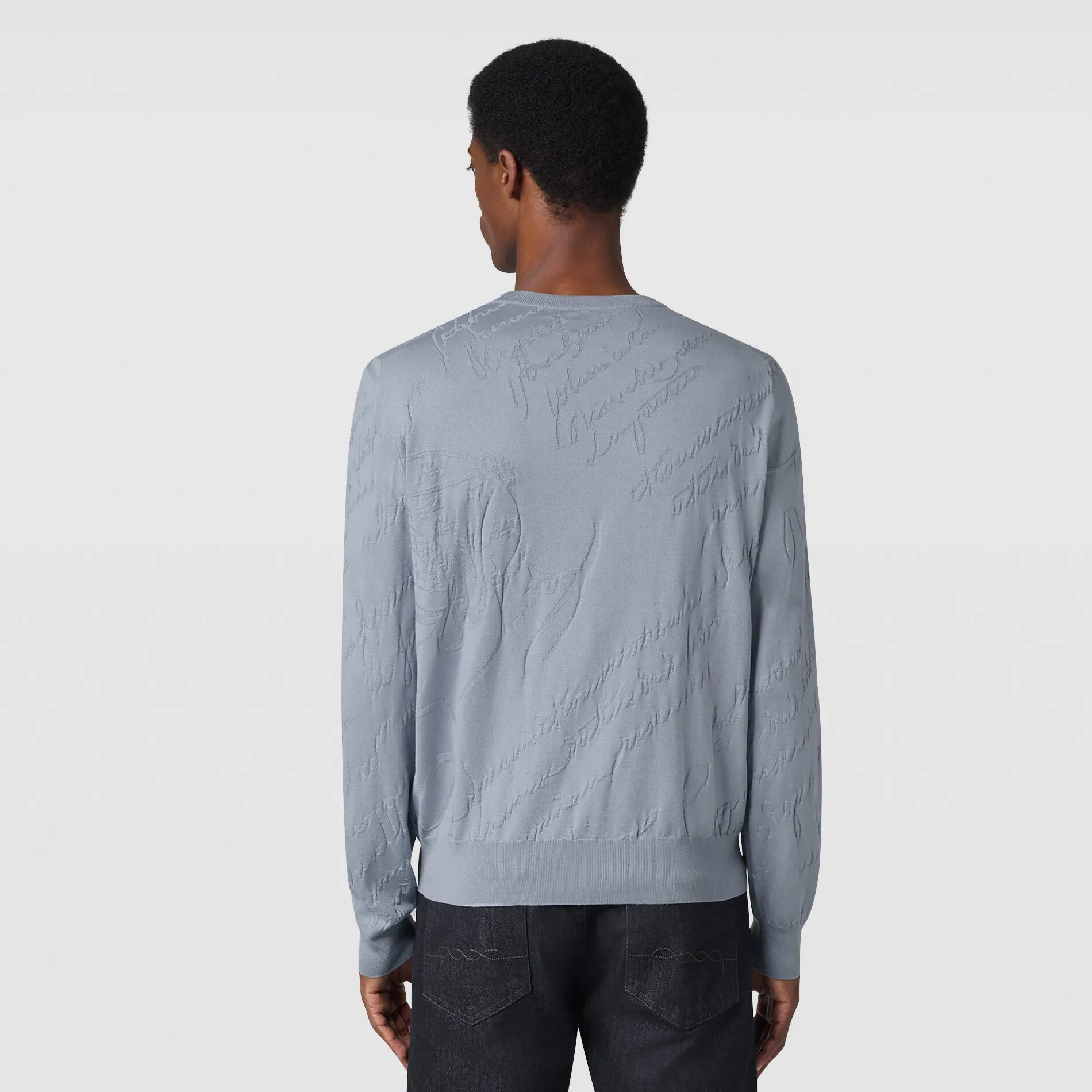 Berluti Pull avec Jacquard Scritto Diagonal | Maille & Sweatshirts