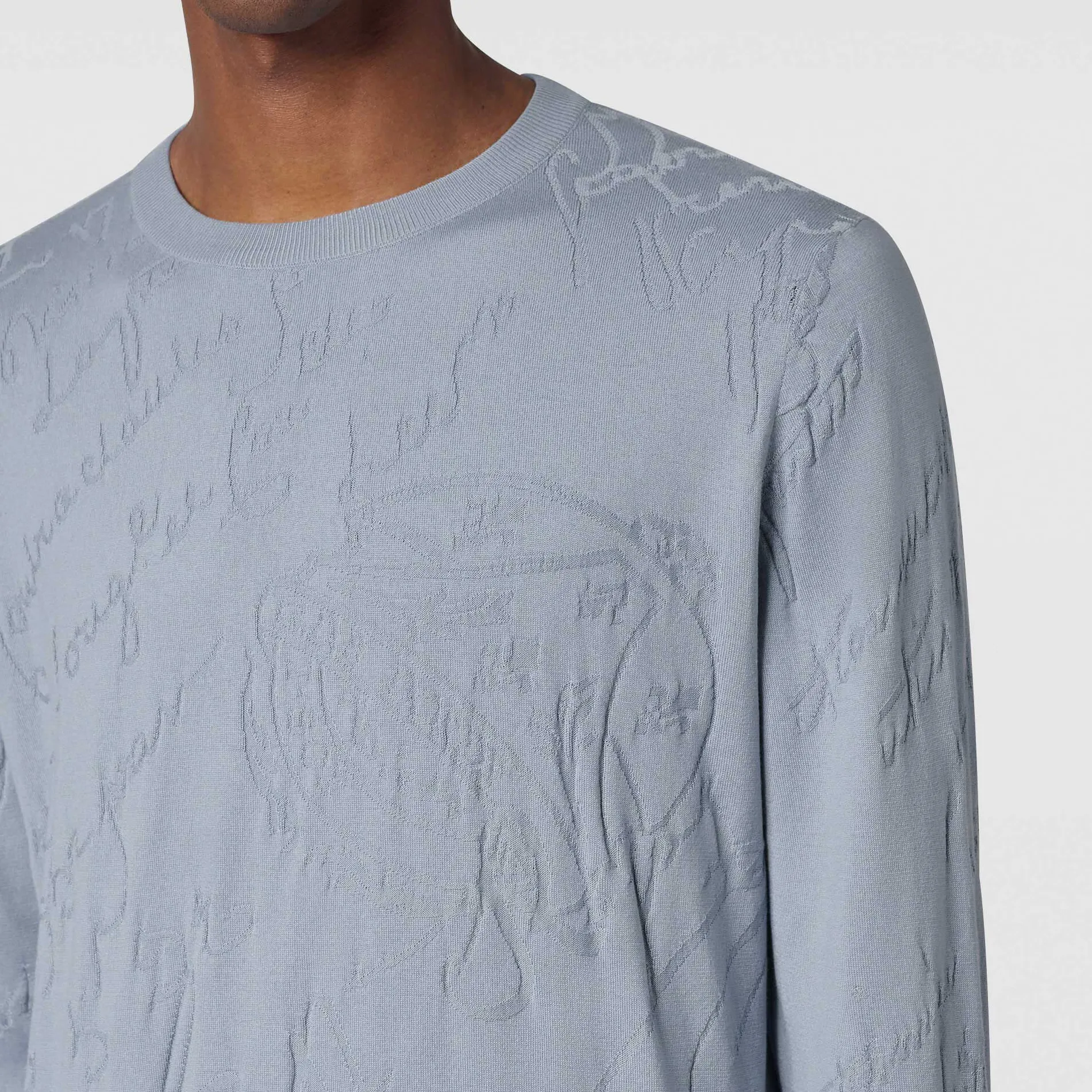 Berluti Pull avec Jacquard Scritto Diagonal | Maille & Sweatshirts