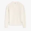Berluti Pull Col V En Côtes Anglaises En Coton Et Soie | Maille & Sweatshirts