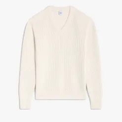 Berluti Pull Col V En Côtes Anglaises En Coton Et Soie | Maille & Sweatshirts