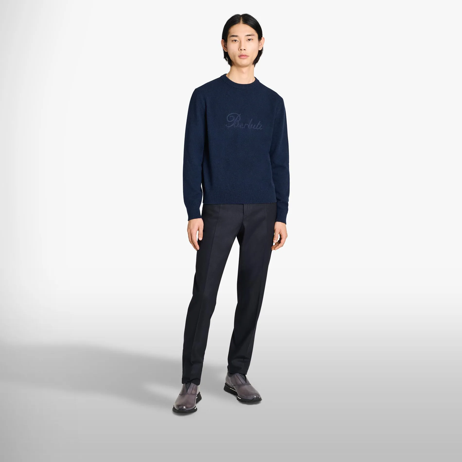 Berluti Pull En Cachemire Avec Broderie Thabor | Maille & Sweatshirts