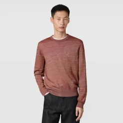 Berluti Pull L&eacute;ger avec Jacquard Scritto | Maille & Sweatshirts