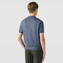 Berluti Pull Manches Courtes Léger En Laine Avec Jacquard Scritto | Maille & Sweatshirts