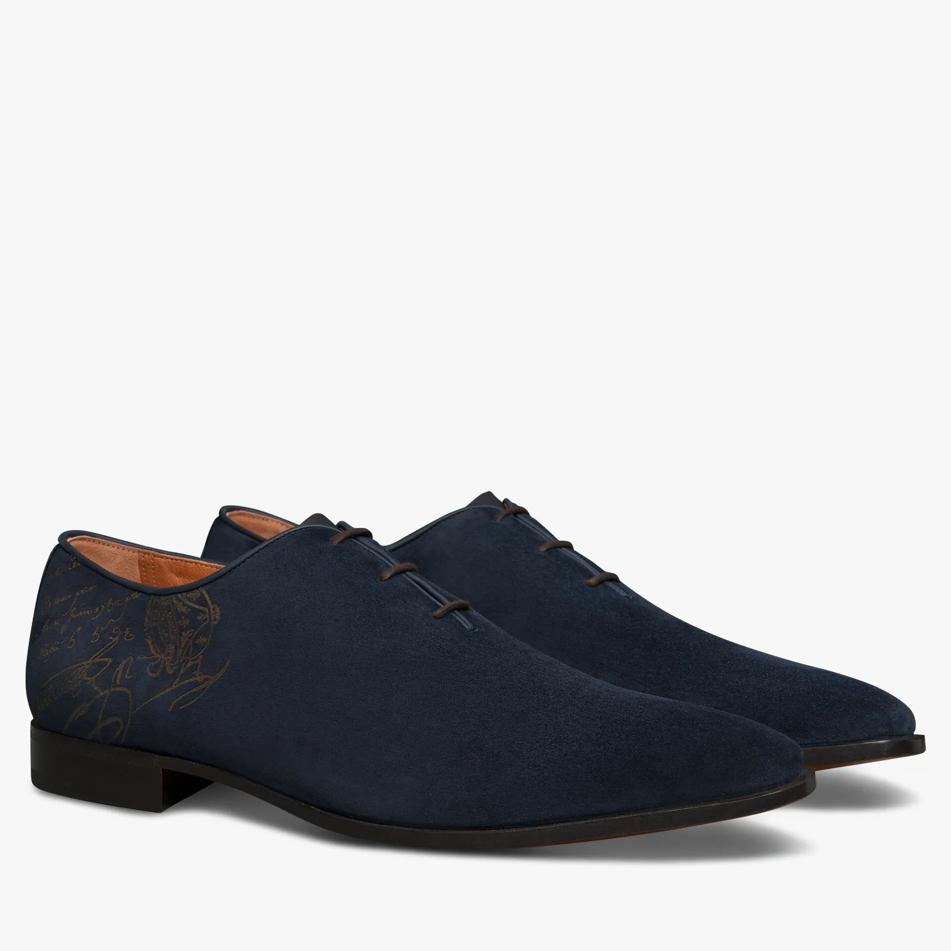 Berluti Richelieu Alessandro D&eacute;mesure En Cuir Camoscio Scritto | Richelieus & Derbies