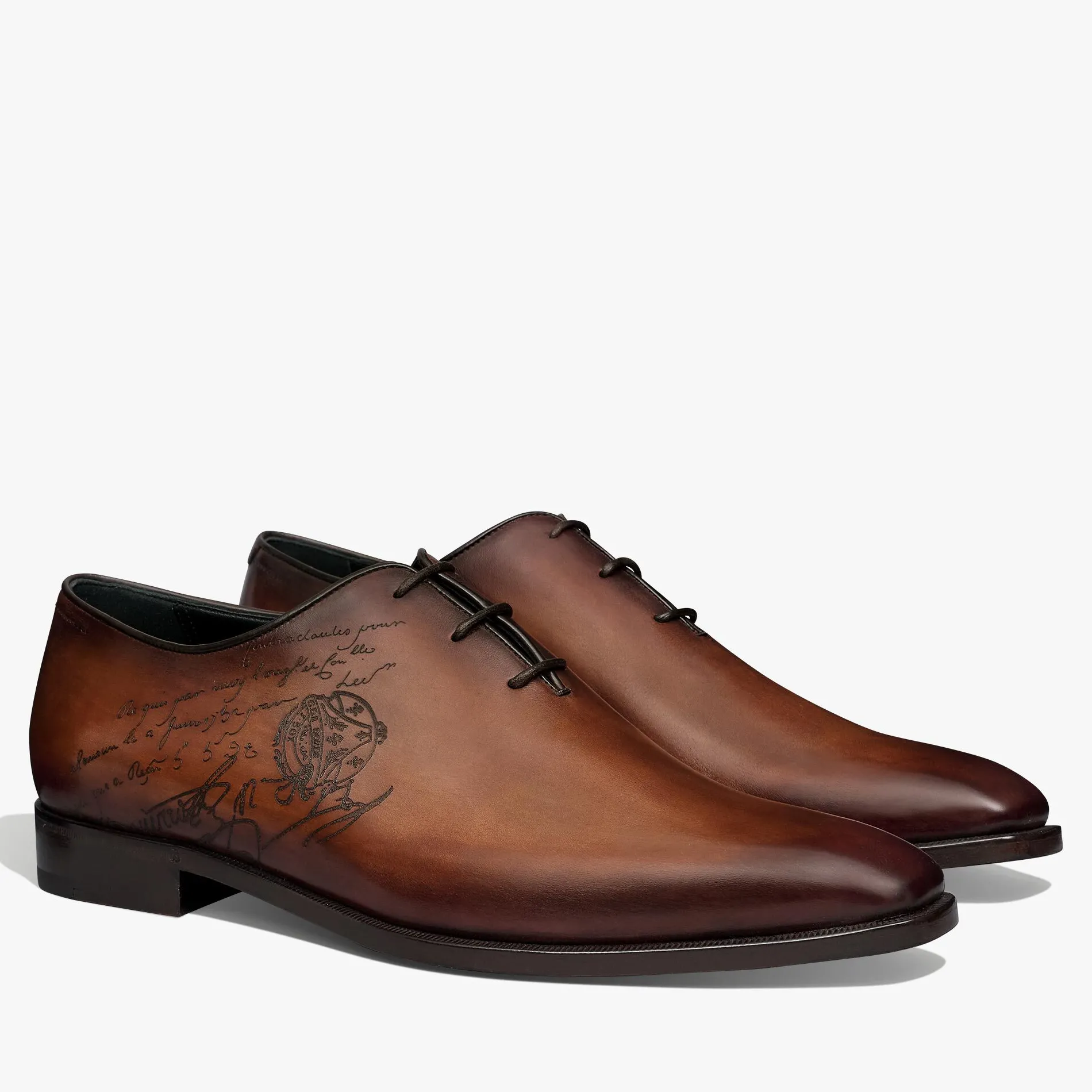 Berluti Richelieu Alessandro D&eacute;mesure Neo En Cuir Scritto | Richelieus & Derbies
