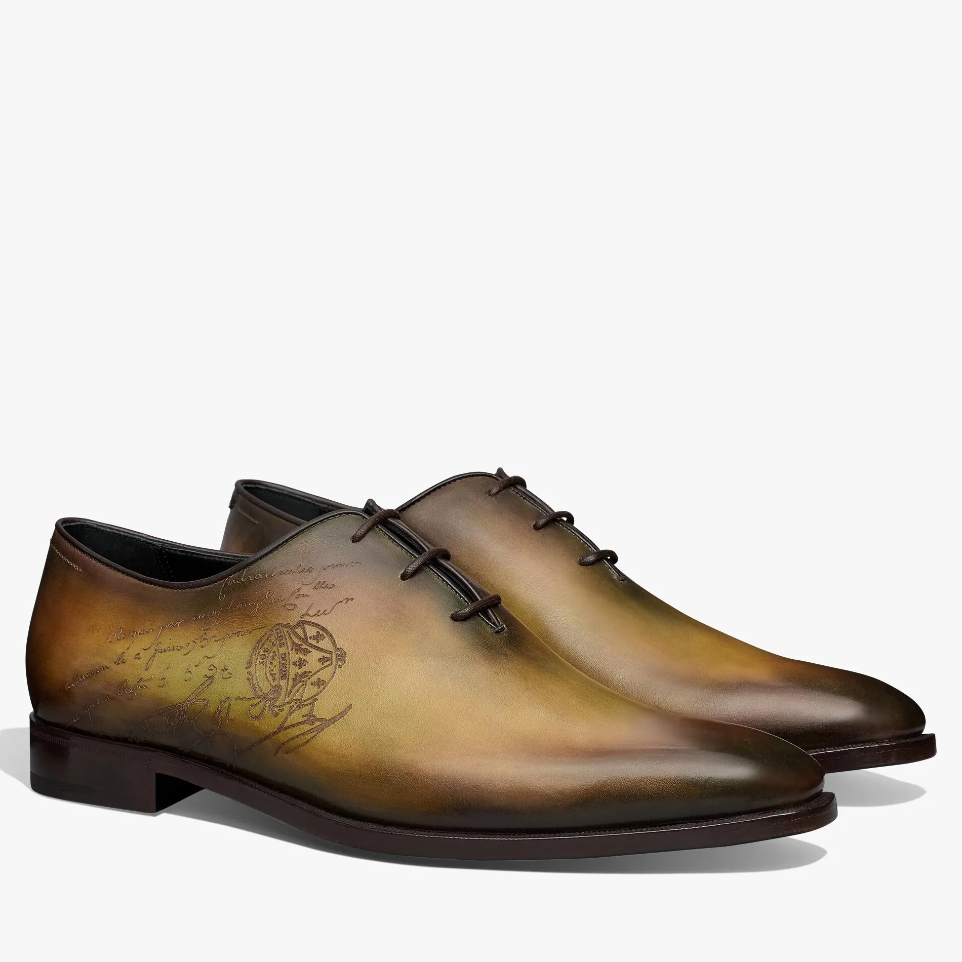 Berluti Richelieu Alessandro D&eacute;mesure Neo En Cuir Scritto | Richelieus & Derbies