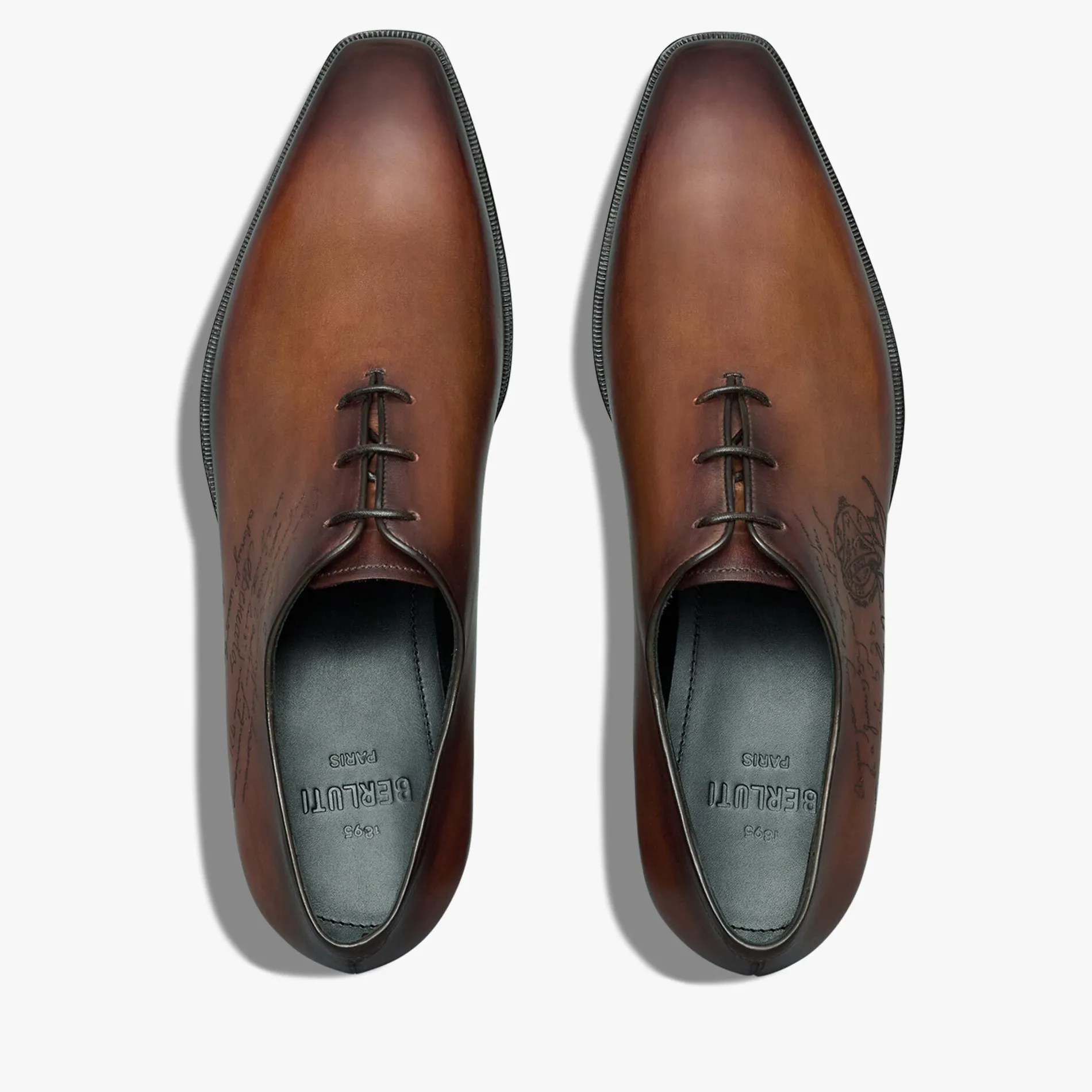 Berluti Richelieu Alessandro D&eacute;mesure Neo En Cuir Scritto | Richelieus & Derbies