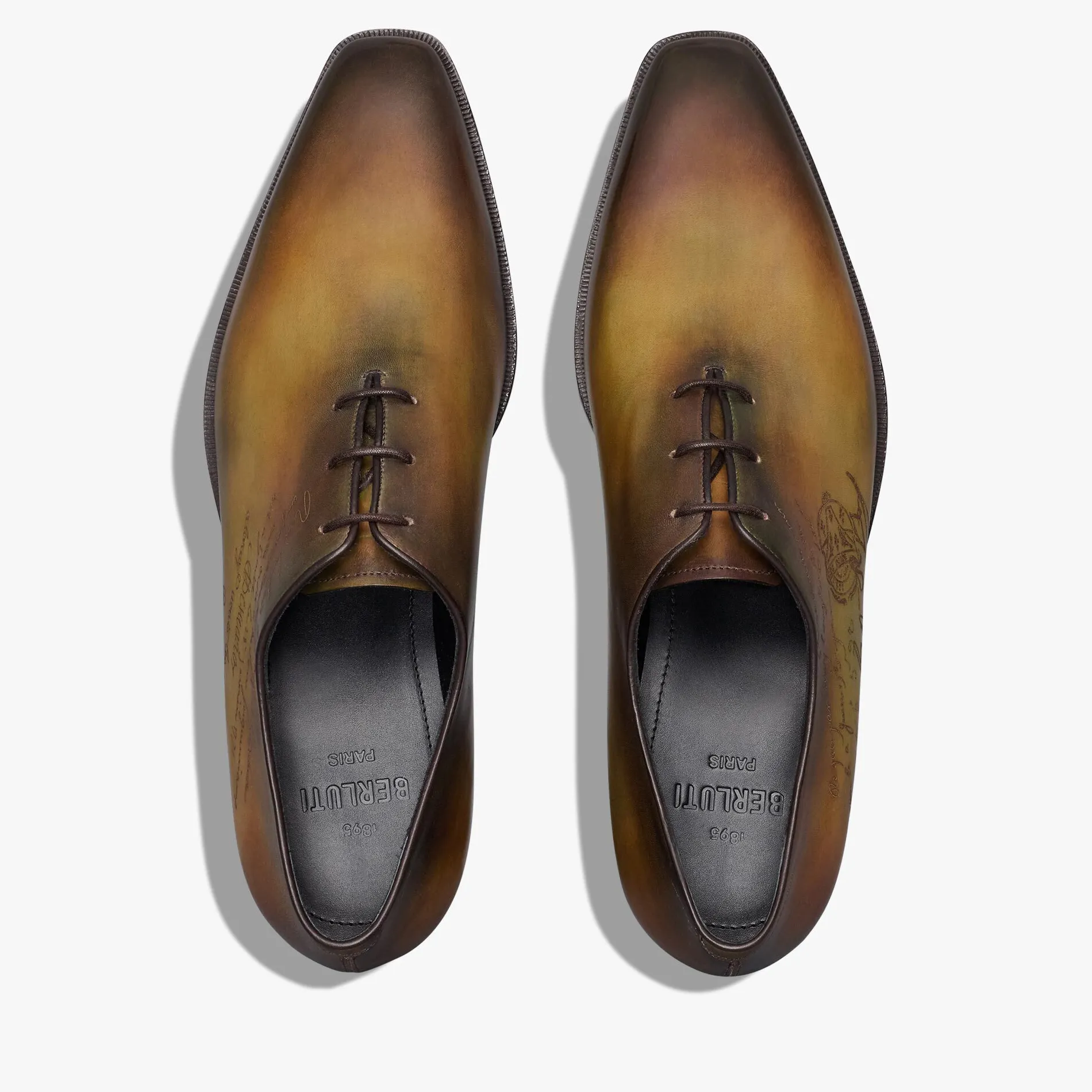 Berluti Richelieu Alessandro D&eacute;mesure Neo En Cuir Scritto | Richelieus & Derbies