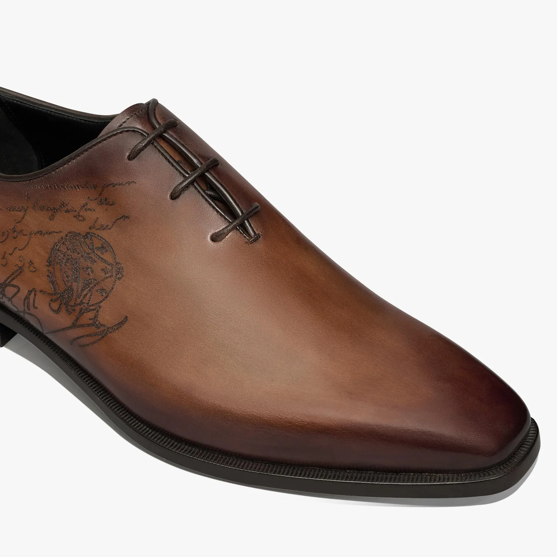 Berluti Richelieu Alessandro D&eacute;mesure Neo En Cuir Scritto | Richelieus & Derbies